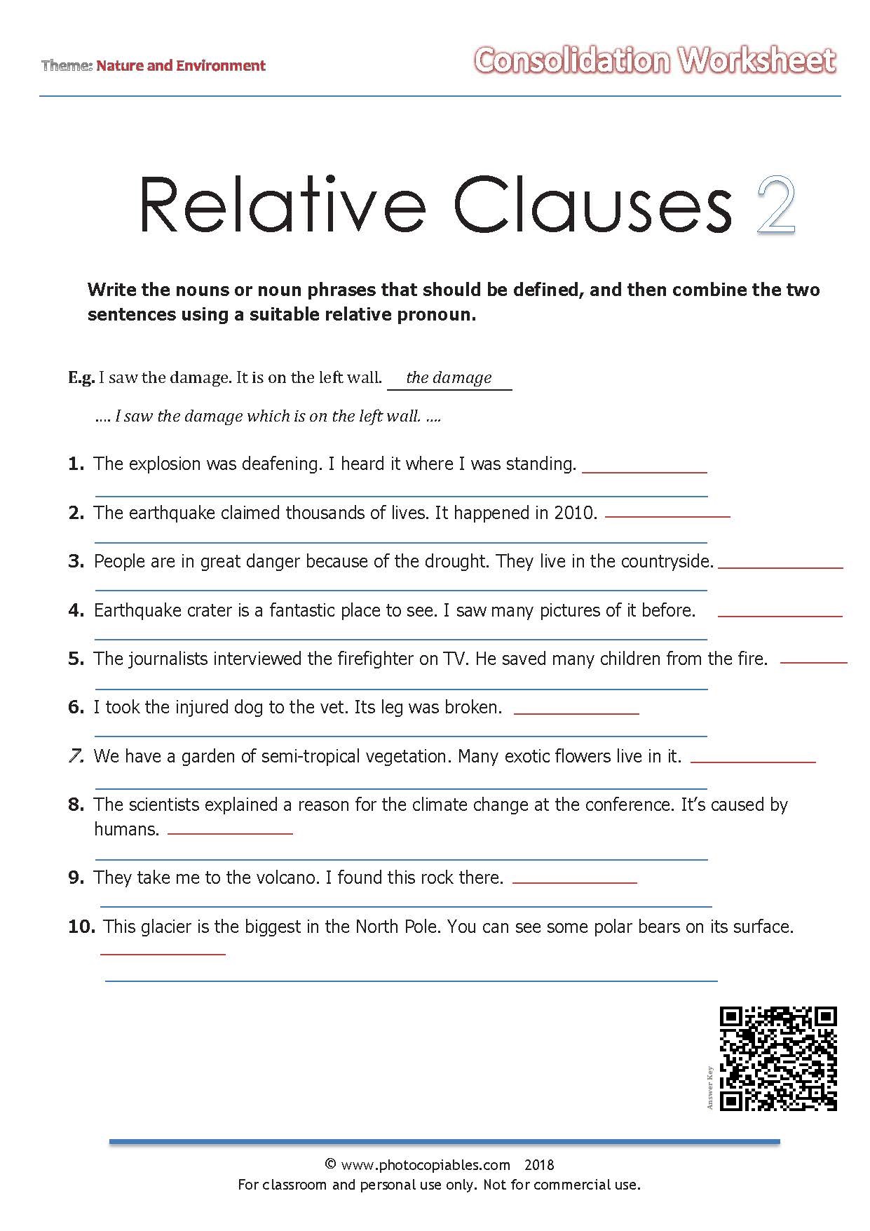 assignment on relative clause